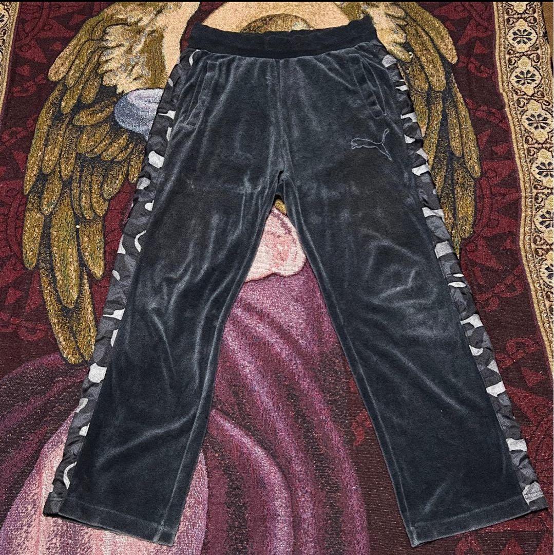 【希少】プーマベロアトラックスーツジャケットパンツ上下セットアップ迷彩カモフラ