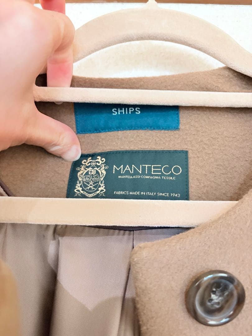 MANTECOノーカラーコート