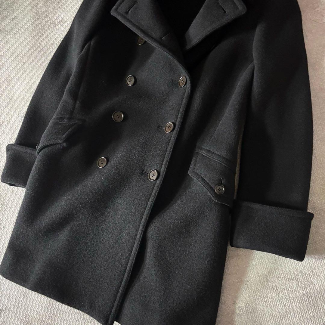 【ラルフローレン】RALPH LAUREN 美品 ウール100%ピーコートS 黒