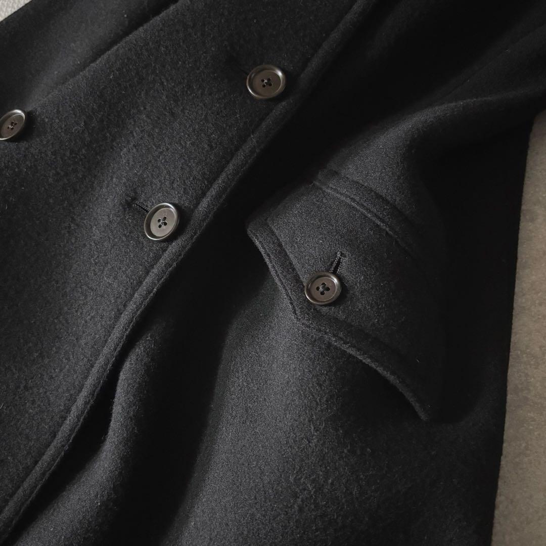 【ラルフローレン】RALPH LAUREN 美品 ウール100%ピーコートS 黒