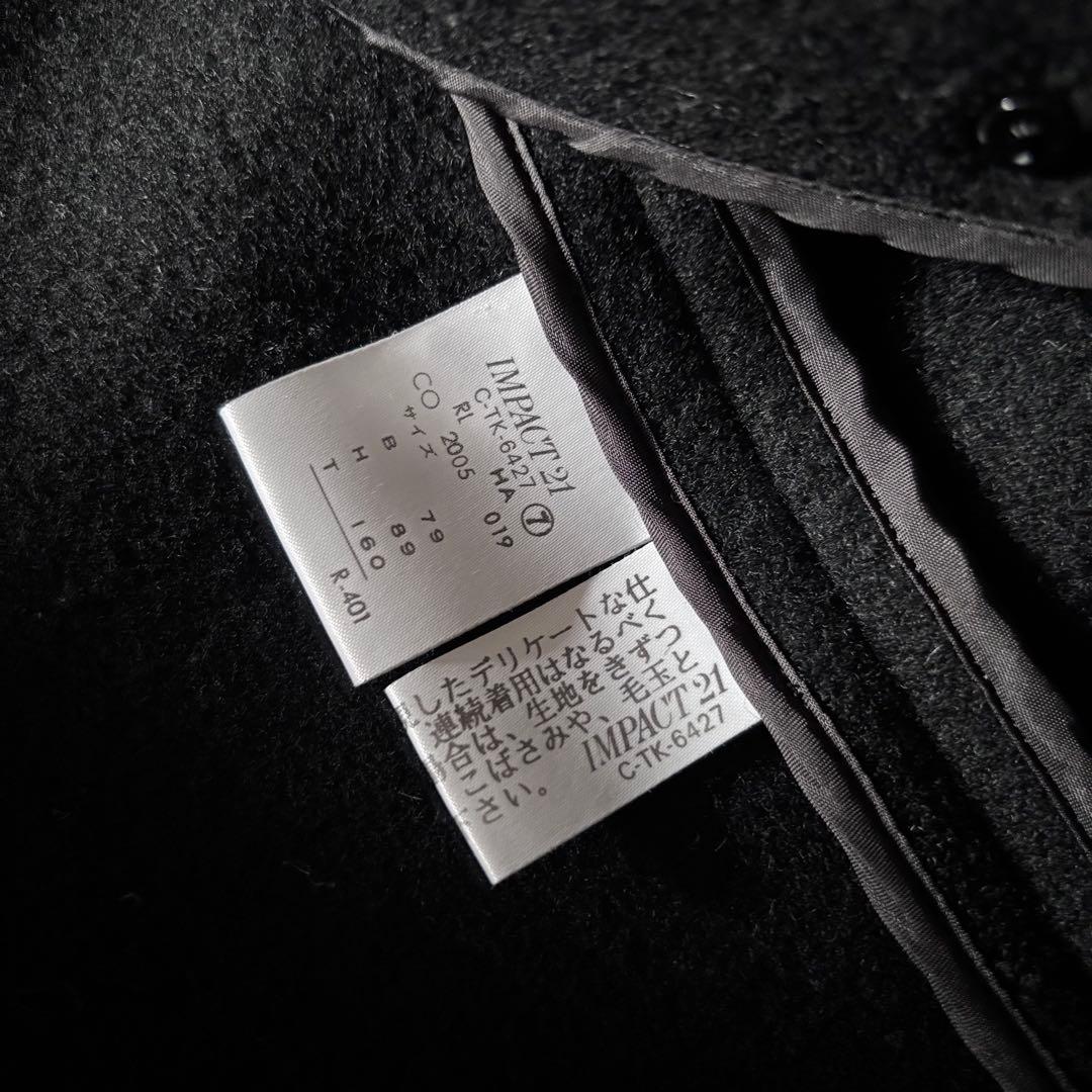 【ラルフローレン】RALPH LAUREN 美品 ウール100%ピーコートS 黒