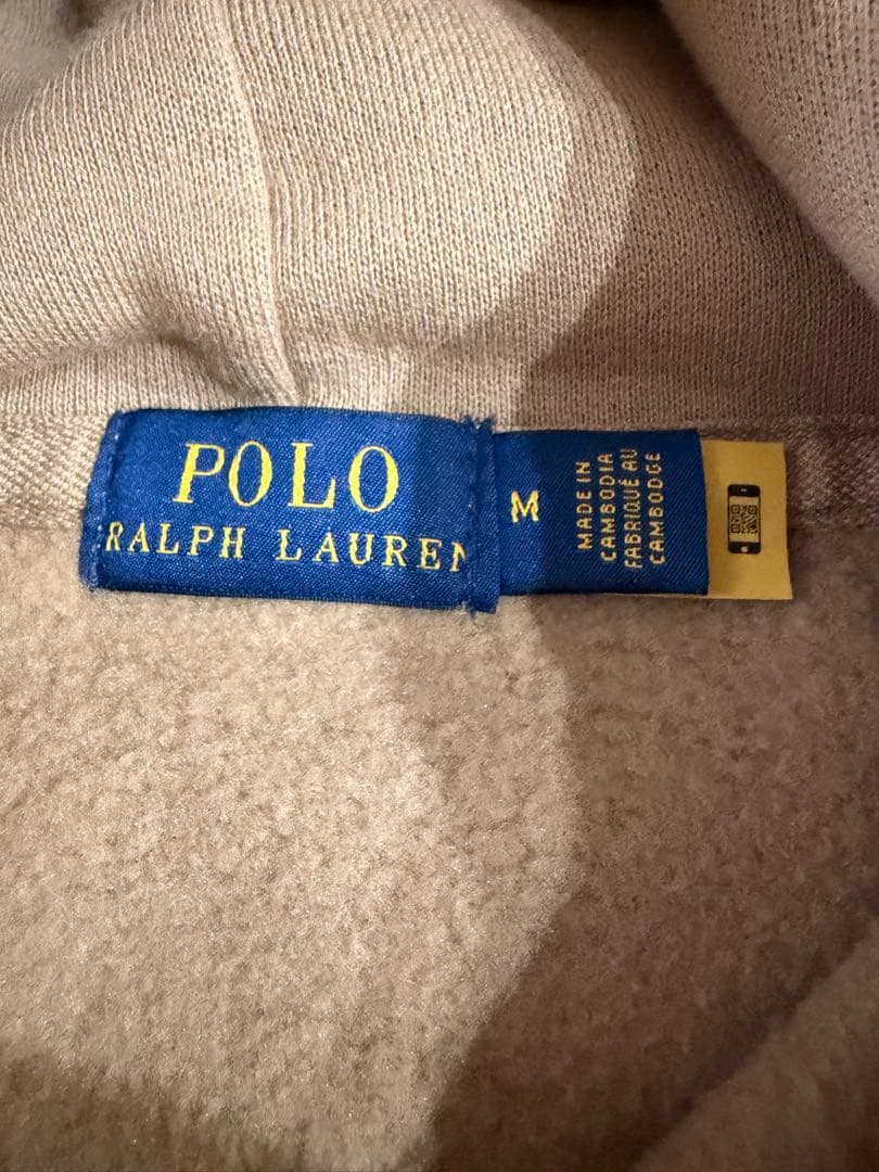 【極美品】ポロラルフローレン大人気ホワイトポニーフーデットパーカー裏起毛