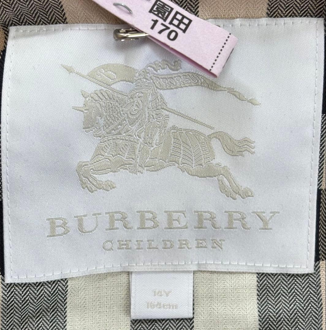 BURBERRY CHILDREN ノーカラージャケット ペプラム 160cm