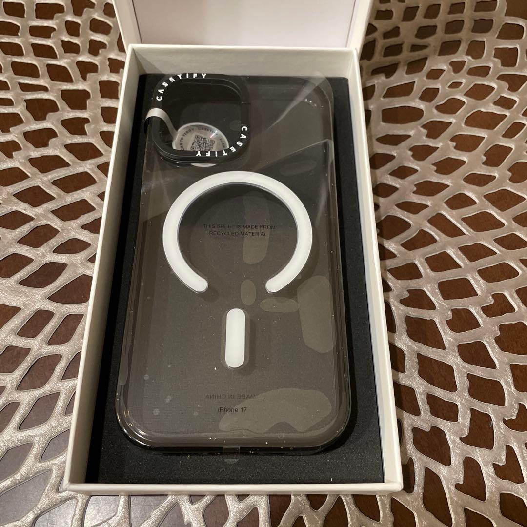 新品 CASETiFY iPhone17 ケース リングスタンド機能 クリア