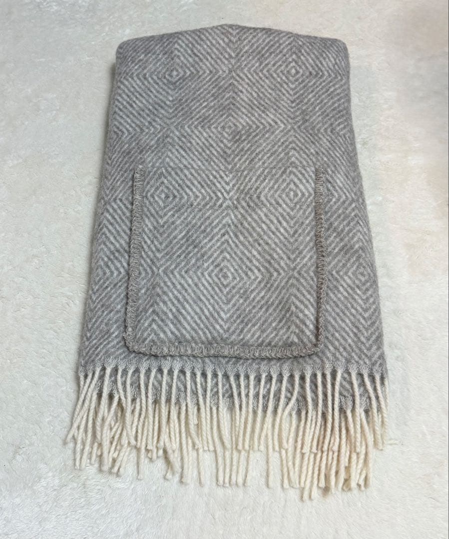 ラプアンカンクリ　ポケットショール　大判ストールブランケット