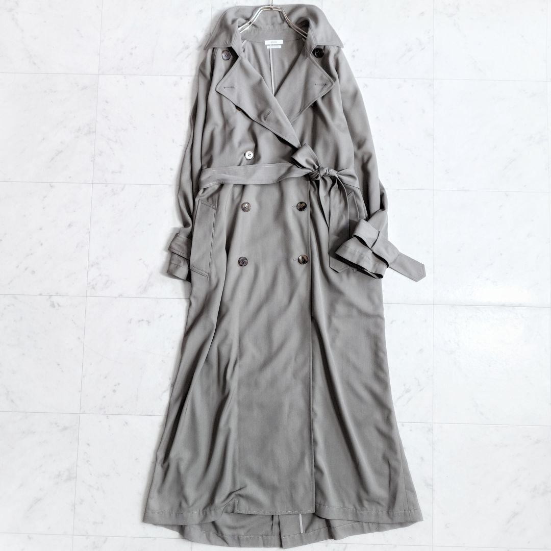 美品✨エーピーストゥディオ SCENTOF ウールオーバートレンチコート カーキ