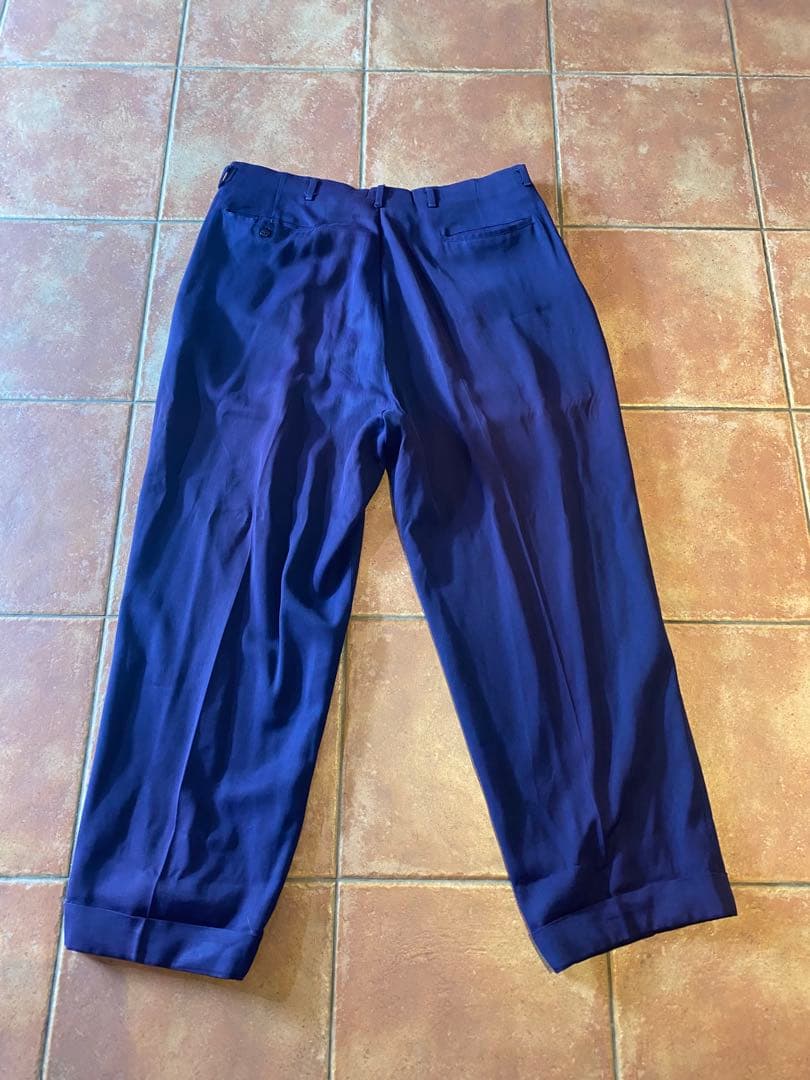 b*n様 50sビンテージ　ハンドステッチ　レーヨン　ギャバスラックス　ロカビリ