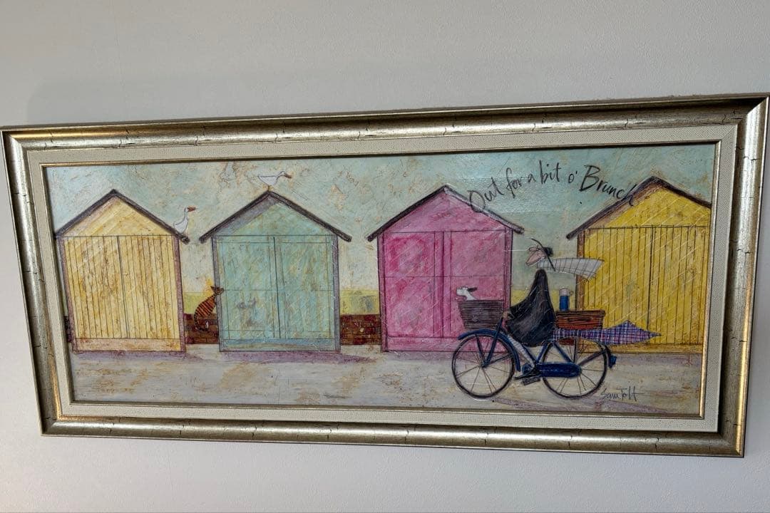 サムトフト「みんなでピクニック」金色フレーム