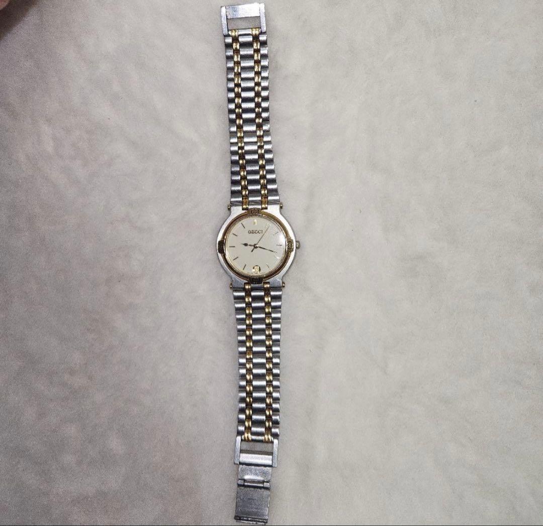 GUCCI 9000M グッチ 腕時計 ゴールド シルバー