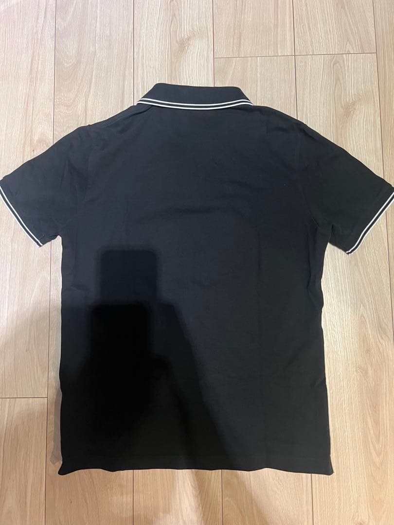 STONE  ブラック ポロシャツ スリムフィット
