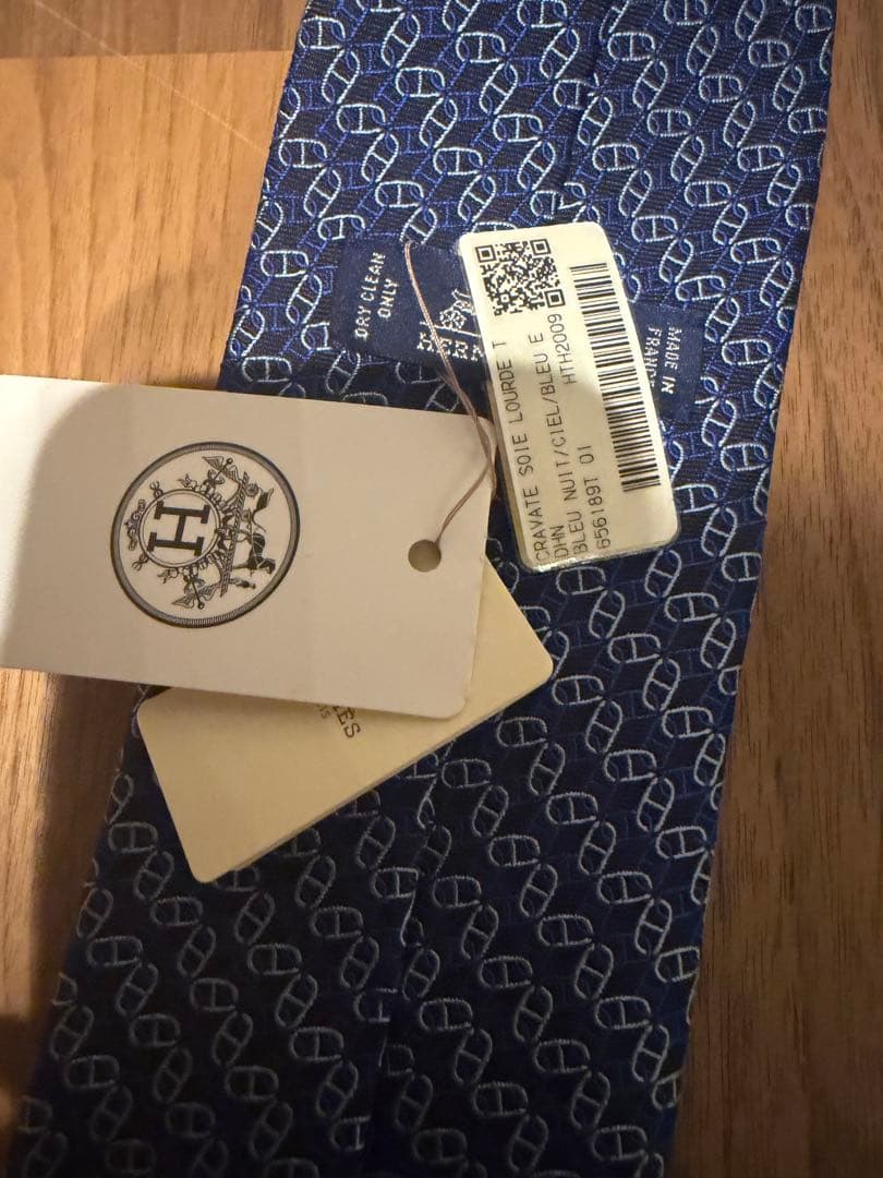 HERMES ネイビーのみ ネクタイ 新品