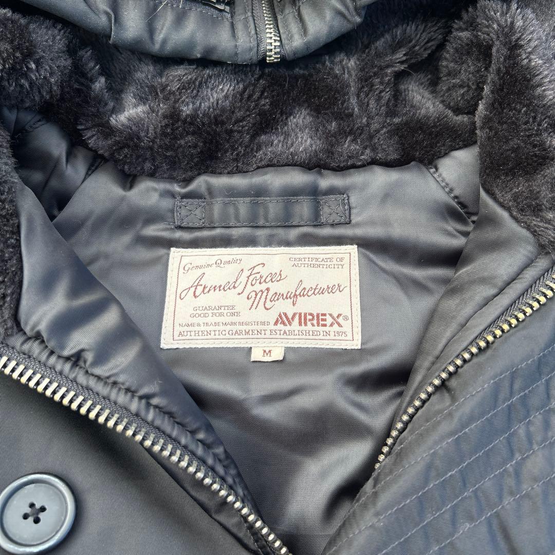 即完売 AVIREX アヴィレックス n2b ファー y2k 短丈 ブラック