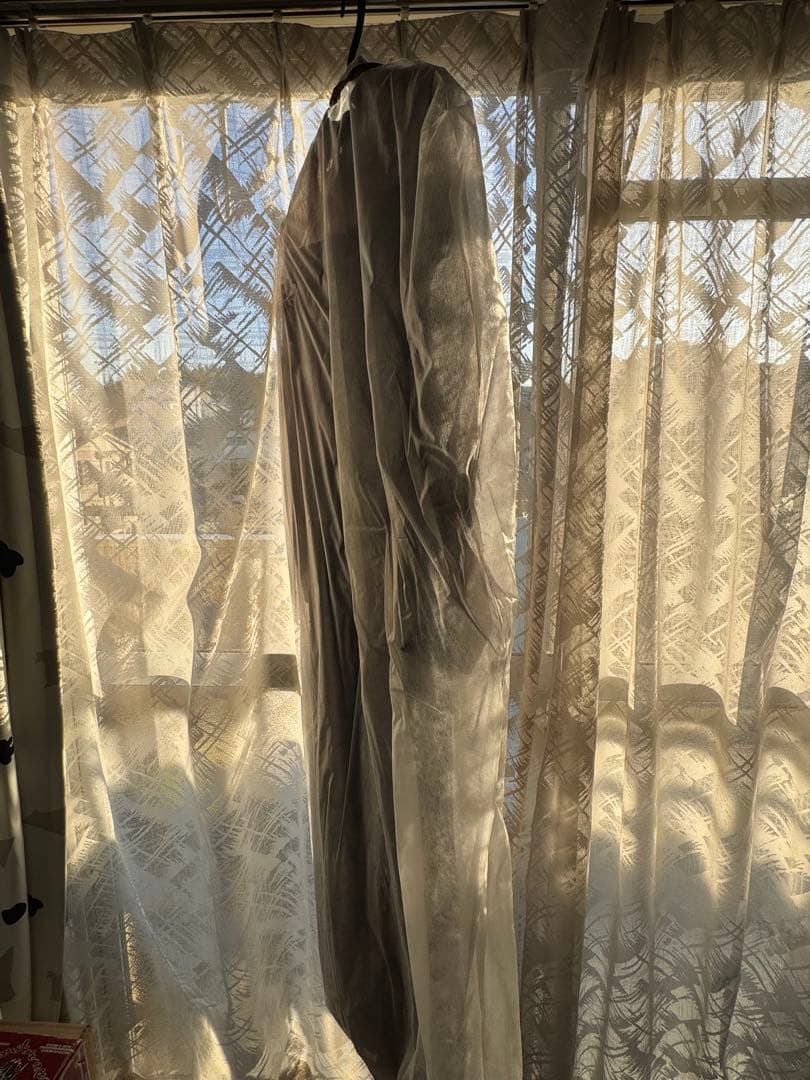 Ameri vintage ギャザースリーブウエストタックドレス　パープル