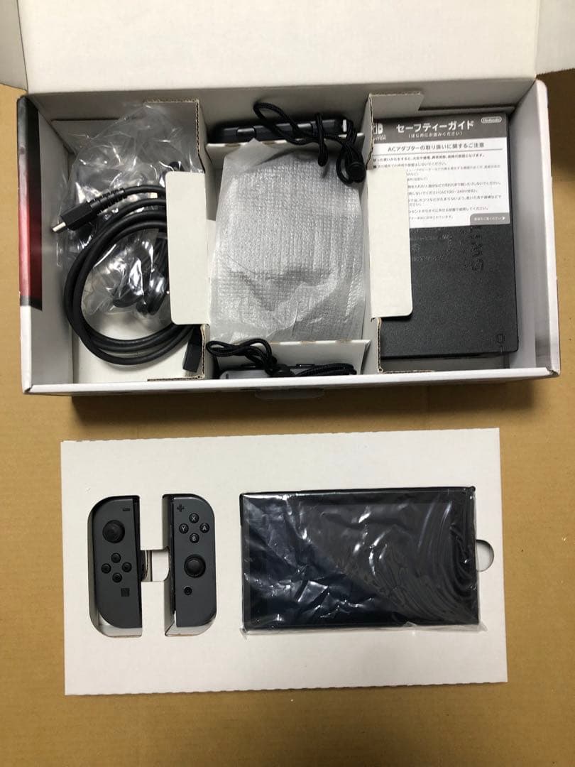 完品 未対策機 スイッチ 本体 任天堂 Switch セット グレー
