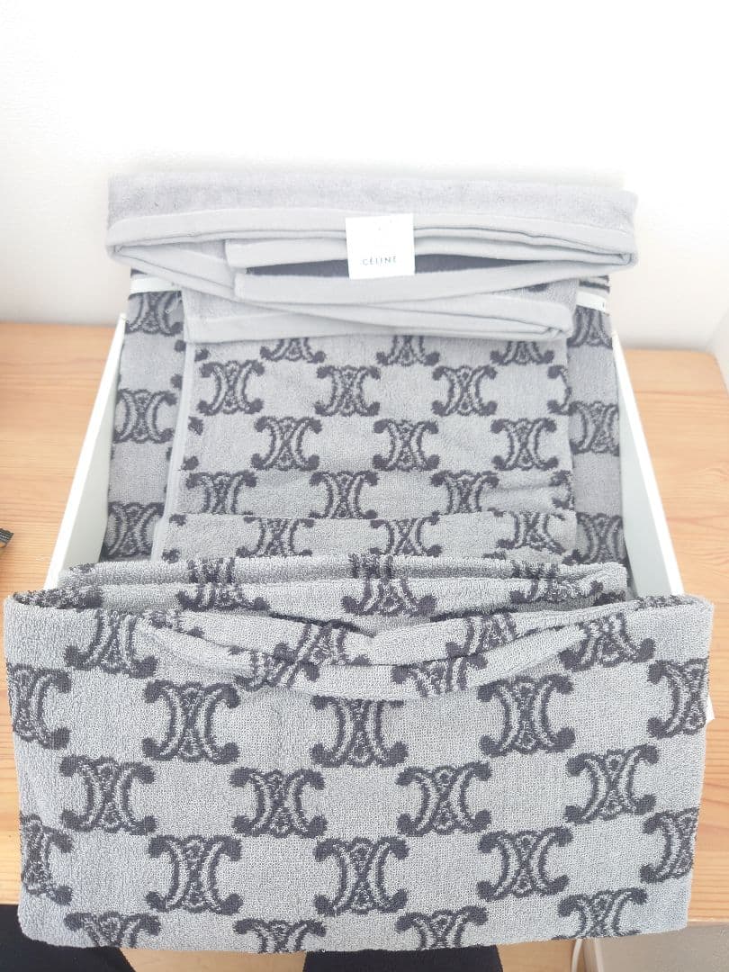 ★CÉLINE/セリーヌ マカダム柄 タオルセット★未使用品