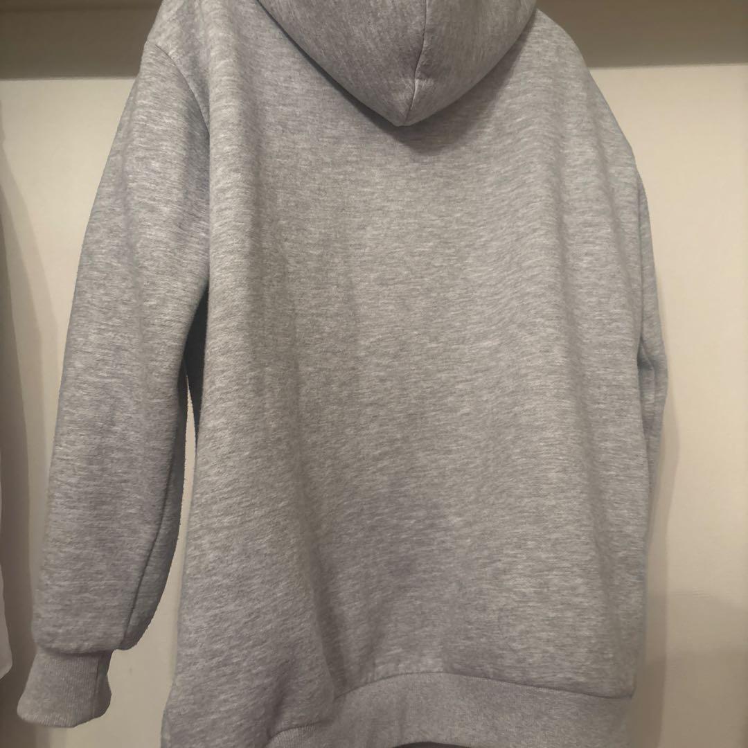 ぬ*様 ダーリッチアップリケDDロゴパーカー free グレー