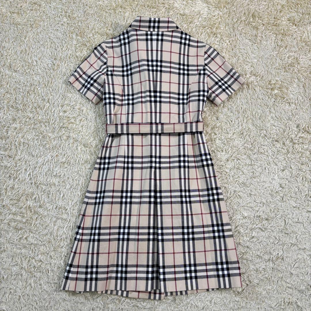 バーバリーロンドン　ノバチェック　ベルト　コットン　膝丈　ワンピース　140A