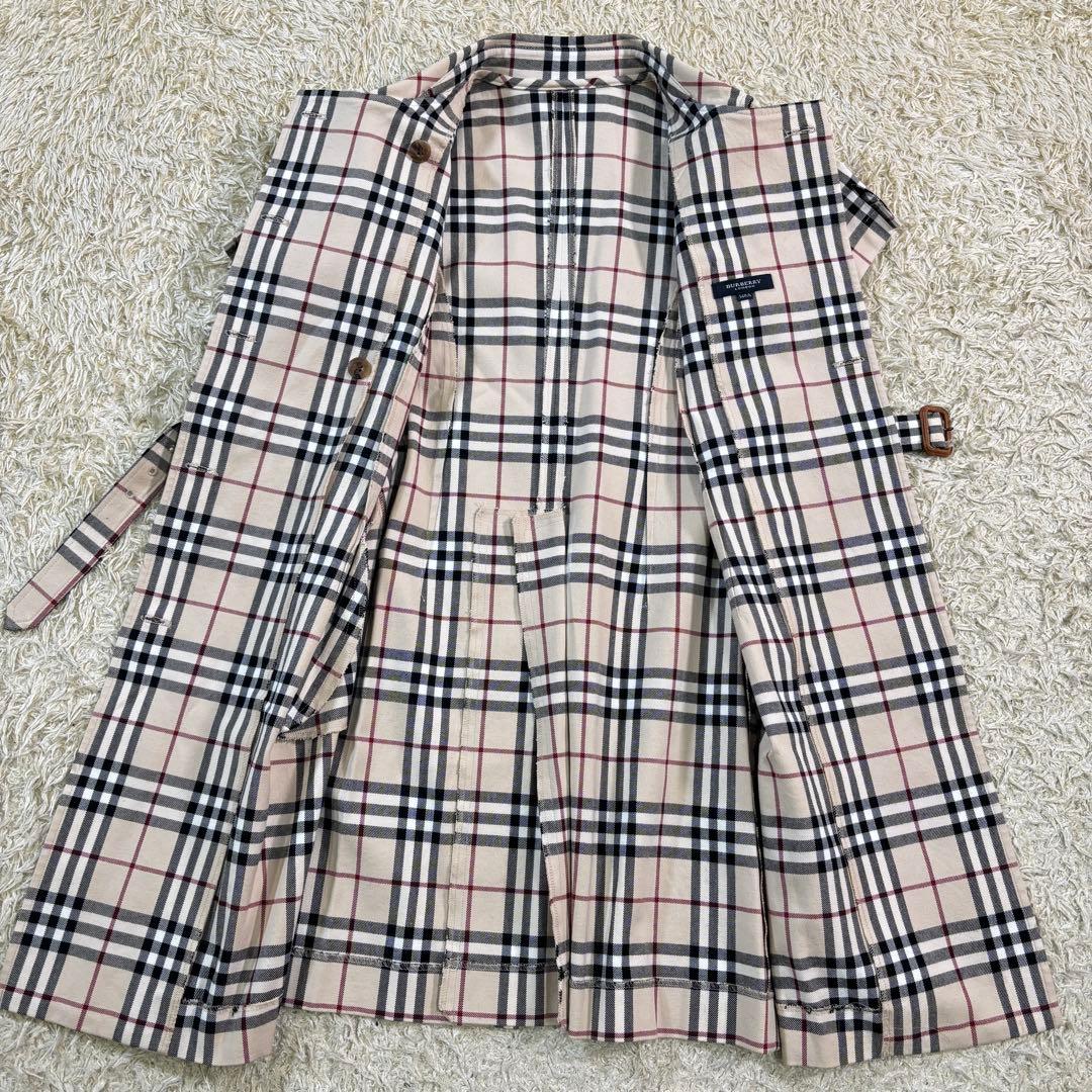 バーバリーロンドン　ノバチェック　ベルト　コットン　膝丈　ワンピース　140A