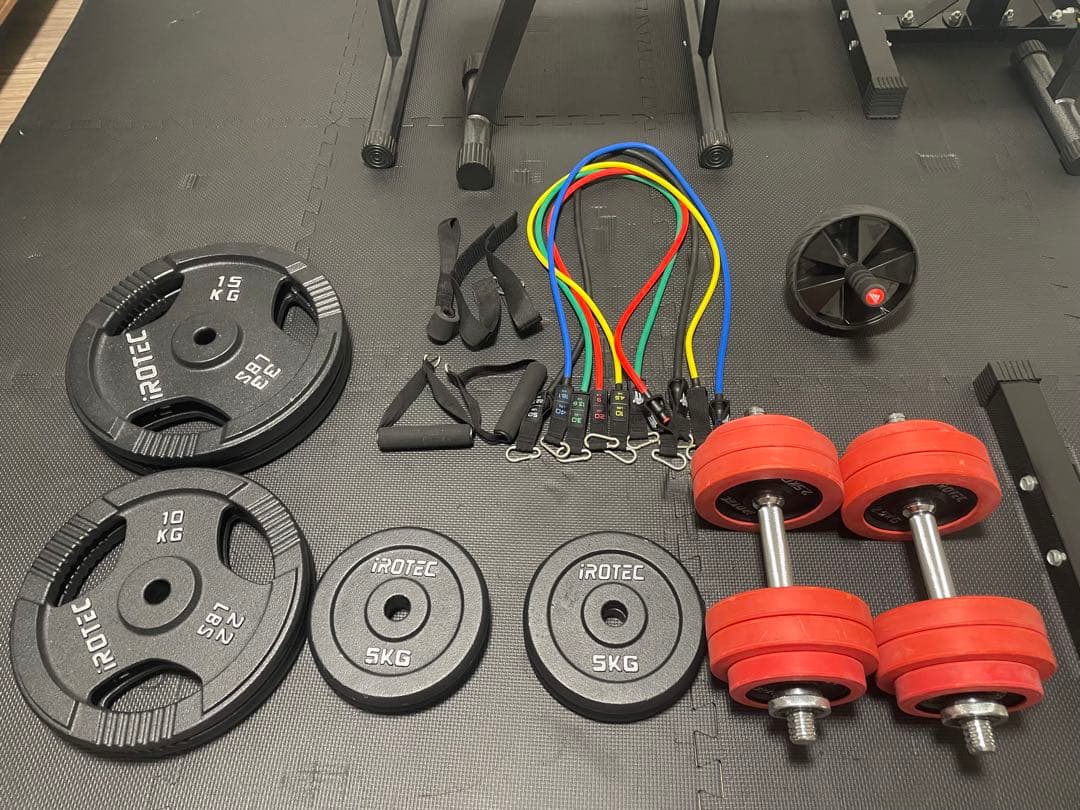 N*a様 ペンチプレスセット80kg 計8点セットiROTECダンベル30kg、