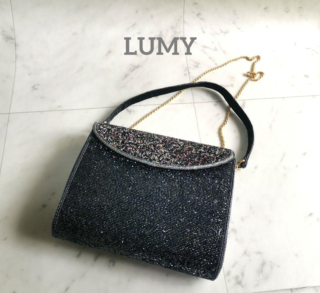 LUMY皇室御用達ブランドパーティバッグ　ブラック