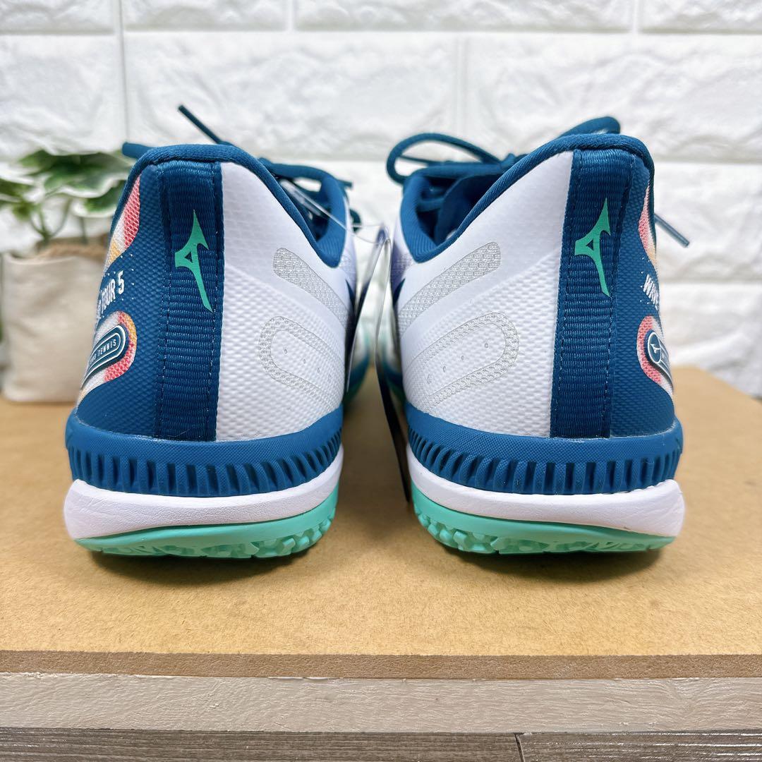 箱付き　ミズノ　テニスシューズ　25.5㎝　ウェーブエクシード　軽量　即日発送