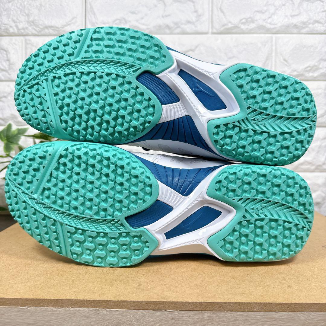 箱付き　ミズノ　テニスシューズ　25.5㎝　ウェーブエクシード　軽量　即日発送