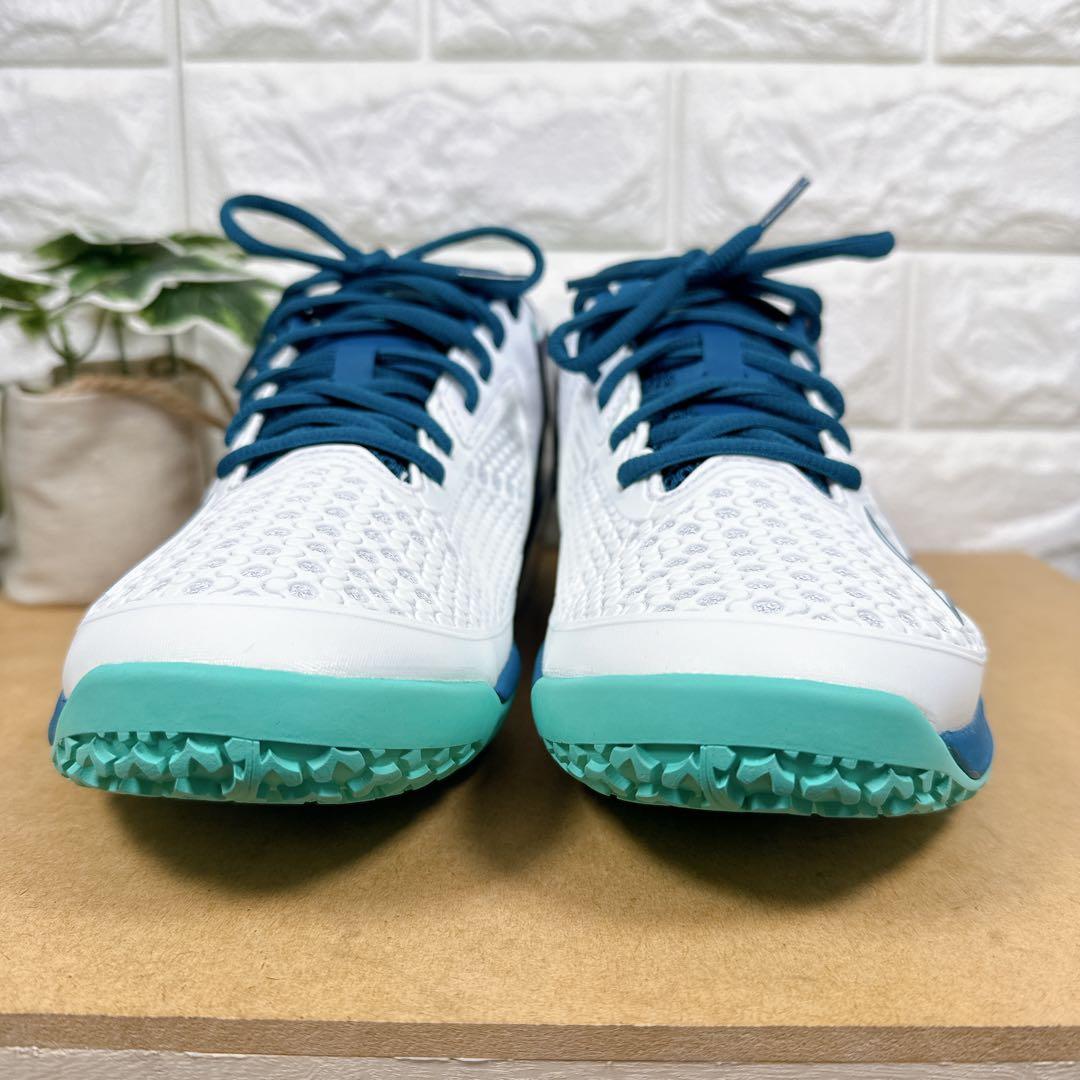 箱付き　ミズノ　テニスシューズ　25.5㎝　ウェーブエクシード　軽量　即日発送