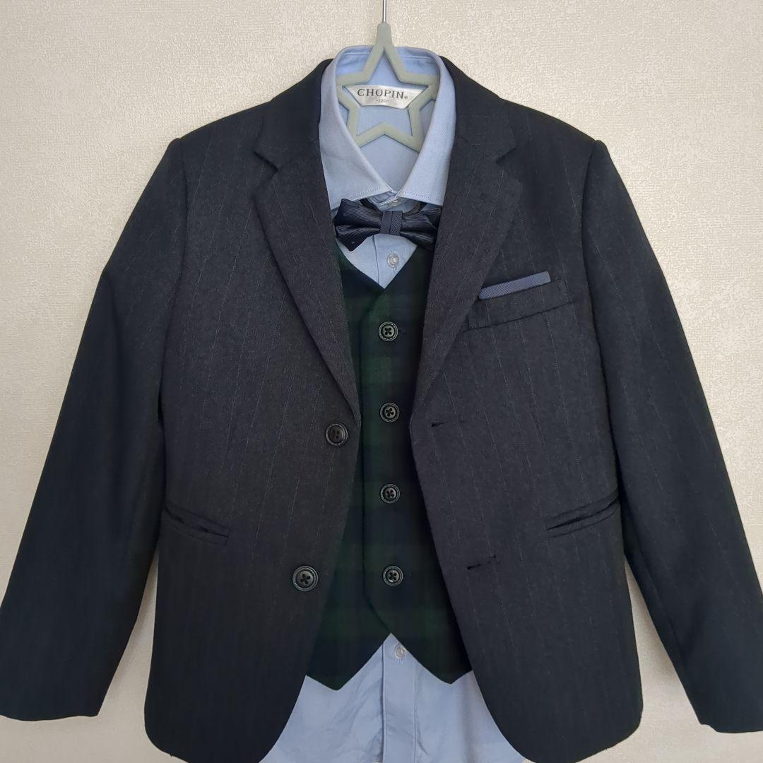 CHOPIN　子供用スーツ　ダークグレー 120センチ　入学式　卒園式　ショパン
