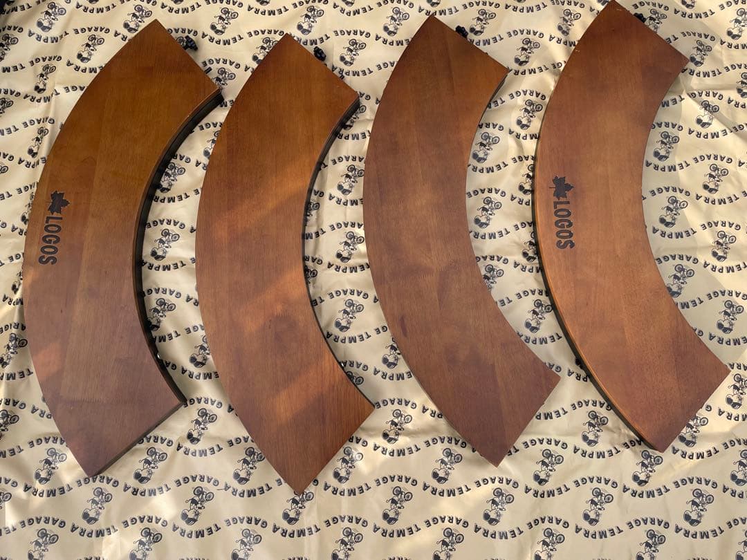 【値下げ】LOGOSアイアンウッド囲炉裏サークルテーブルL