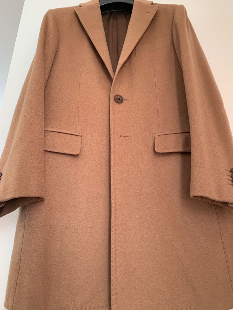 ring jacket カシミヤ混　コート 46 キャメル系