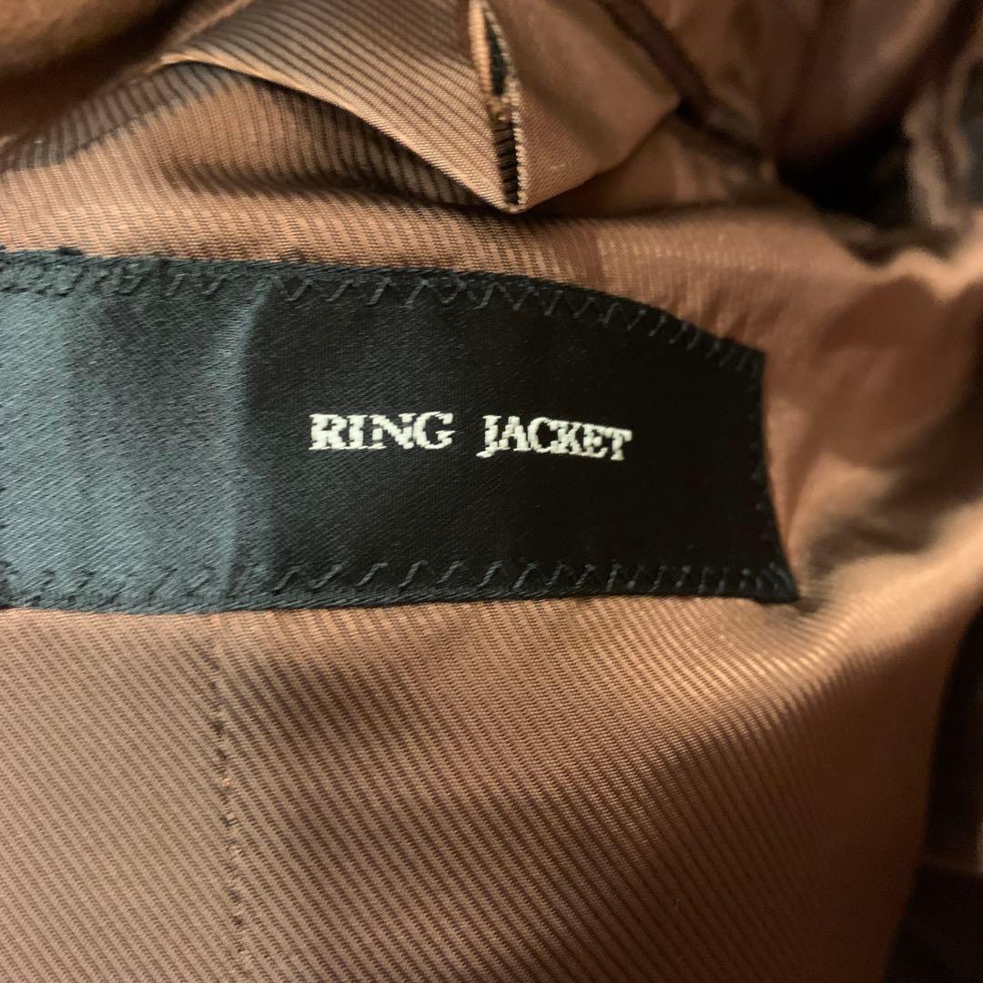 ring jacket カシミヤ混　コート 46 キャメル系