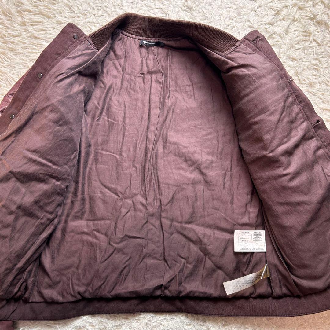 T by Alexander Wang レザー ウール ジャケット ブラウン