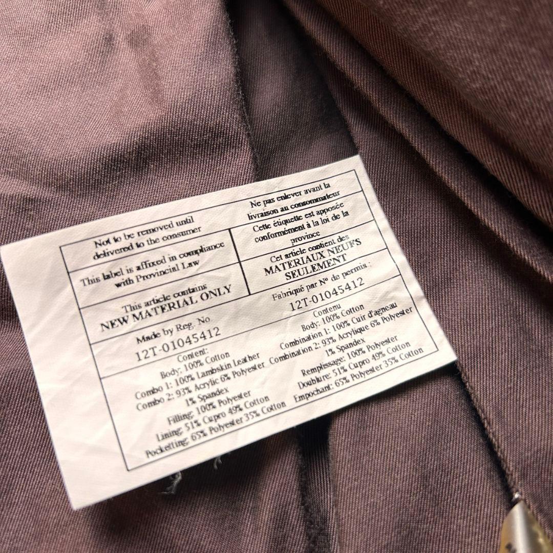 T by Alexander Wang レザー ウール ジャケット ブラウン