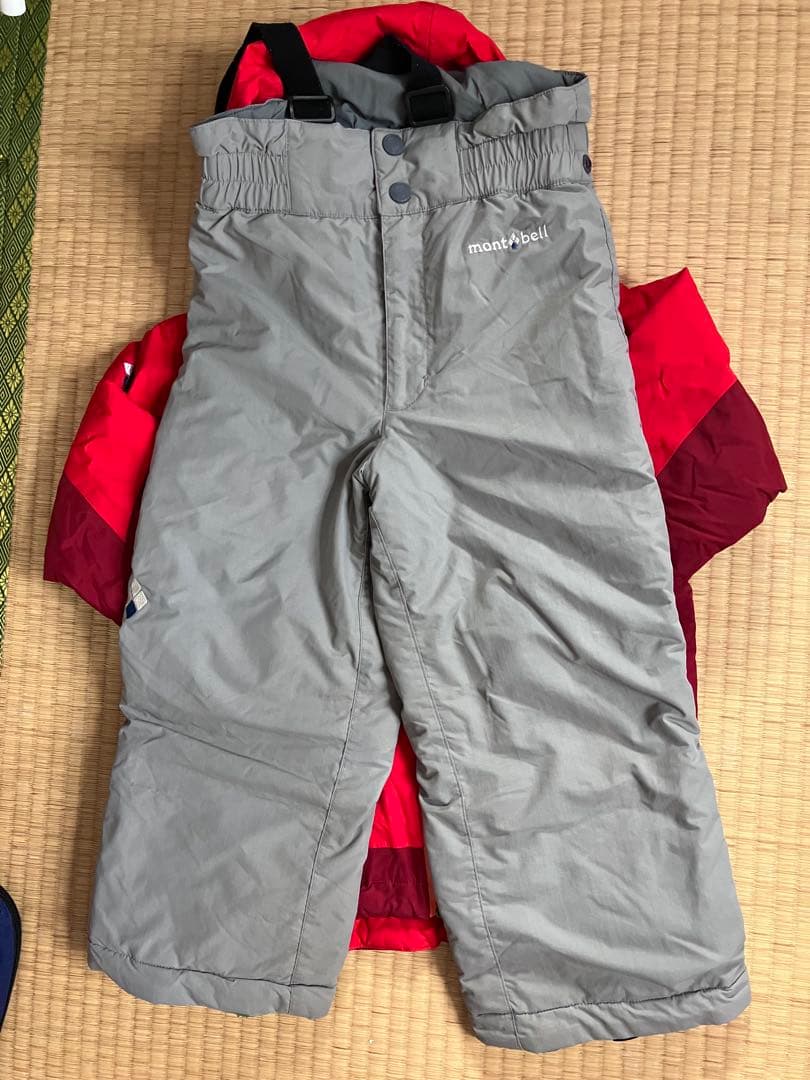 mont-bell スノーウェア 上下セット 110サイズ 状態良好
