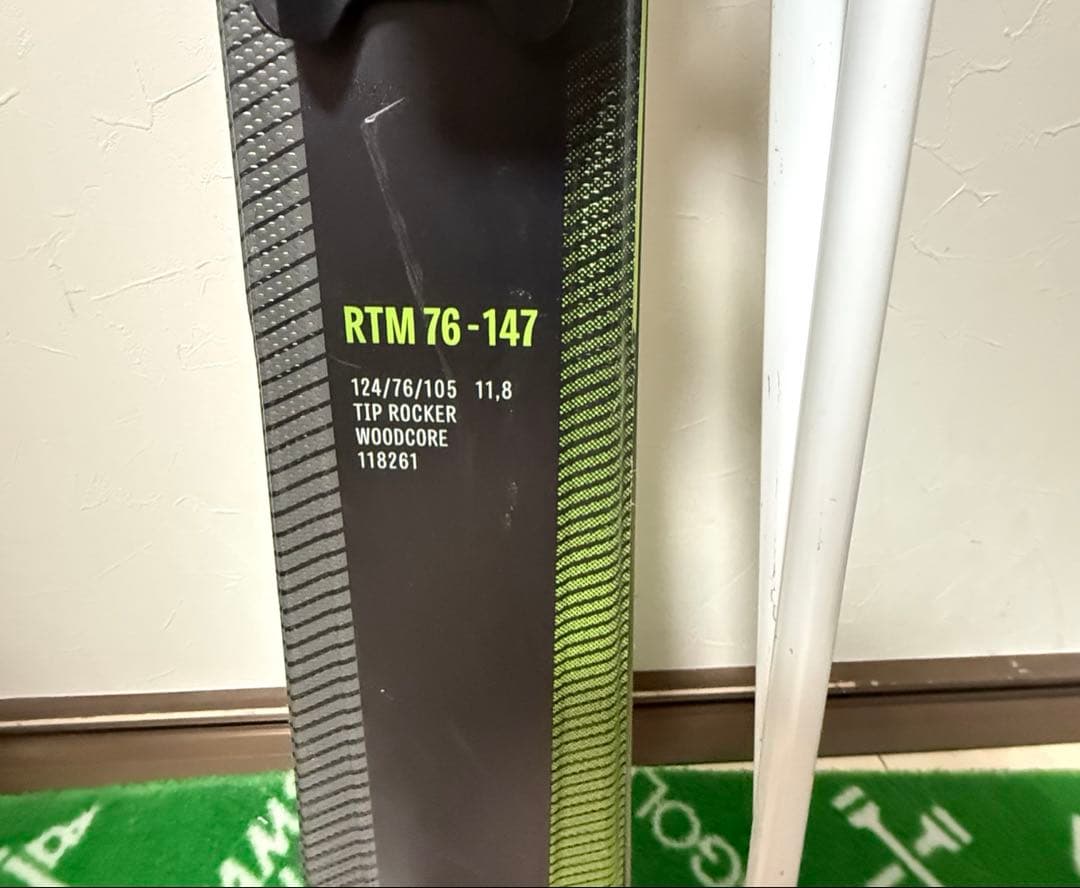 フォルクル　RTM スキー 板 147 & ロシニョール　ストック110
