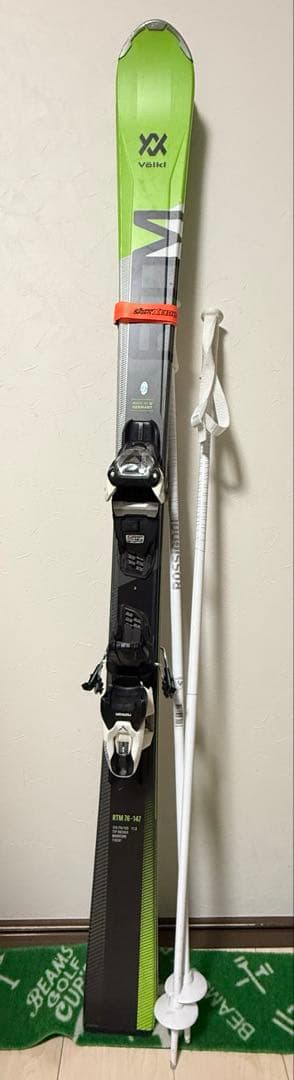 フォルクル　RTM スキー 板 147 & ロシニョール　ストック110