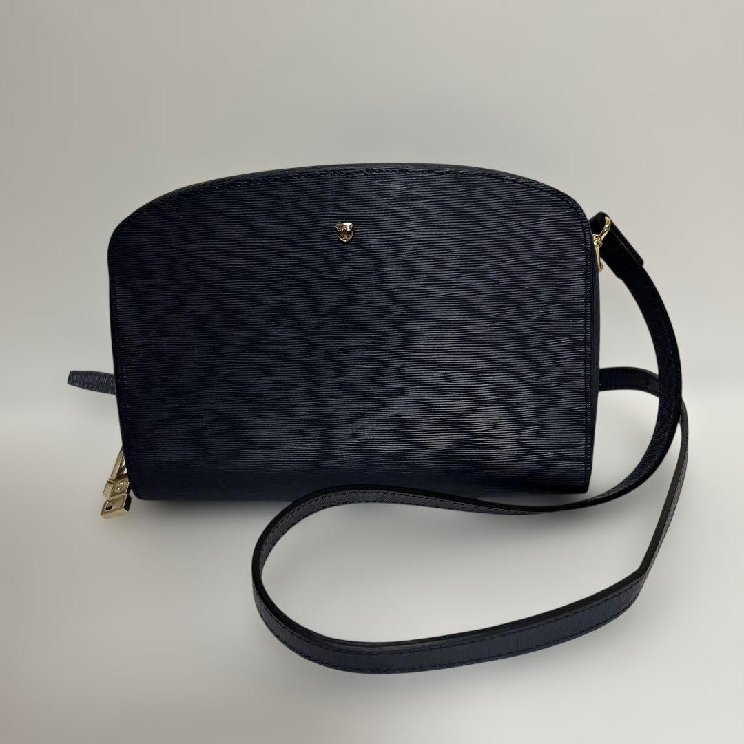 ✨美品✨TOPKAPI ネイビー ショルダーバッグ　SPIGA 牛革