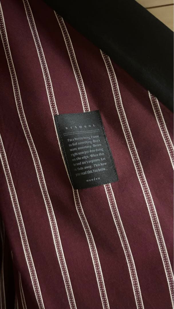 BISHOOL ウールギャバジン 着物 ジャケット 花火