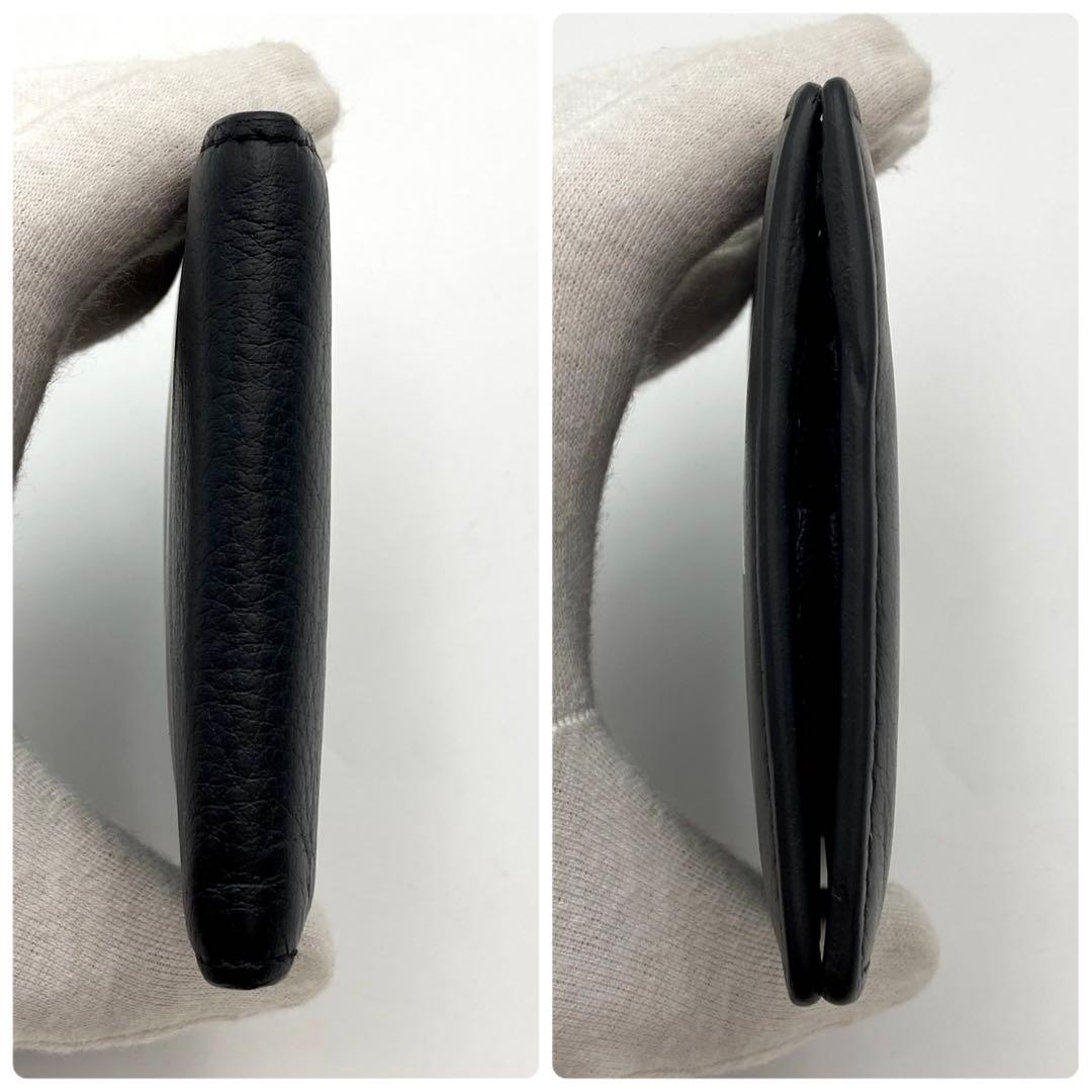 美品✨ BALENCIAGA エブリデイ 二つ折り財布 黒 レザー ロゴ 男女