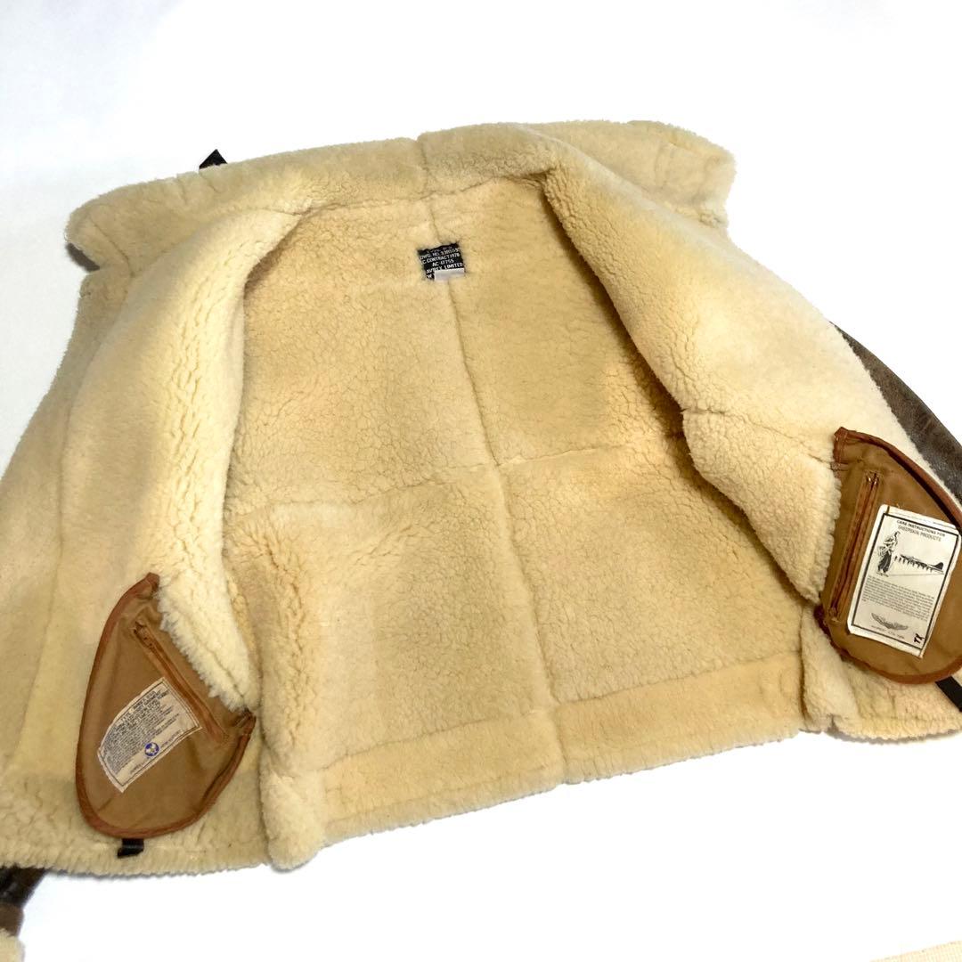 USA製 AVIREX アビレックス B-3 フライトジャケット ムートン 42