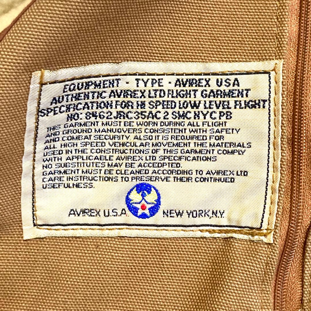USA製 AVIREX アビレックス B-3 フライトジャケット ムートン 42