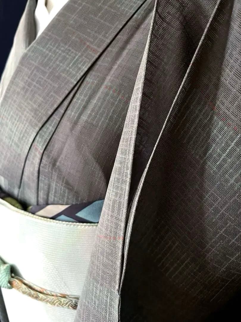 ★専用★帯とお直し　夏物 紋紗　深みのある松煙染　最高級生地の逸品　軽やか清涼感