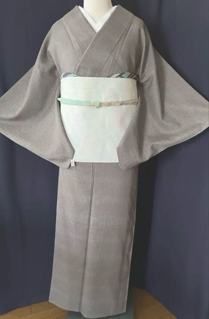 ★専用★帯とお直し　夏物 紋紗　深みのある松煙染　最高級生地の逸品　軽やか清涼感