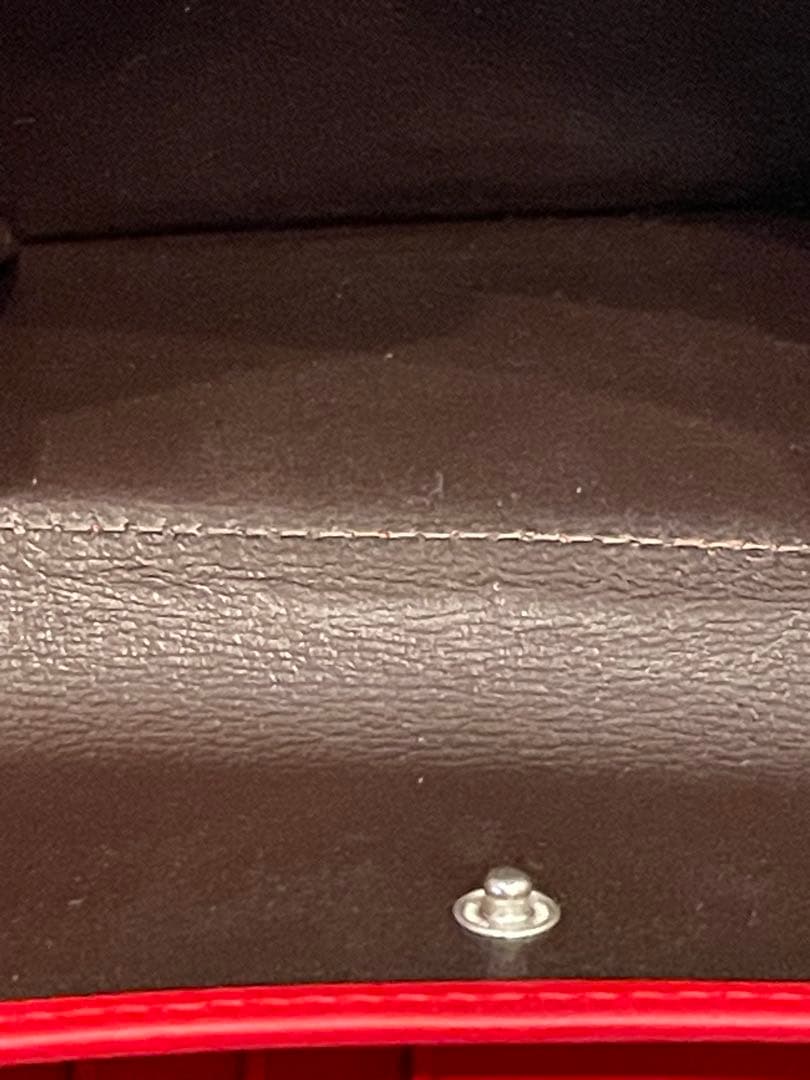 美品Whitehouse Cox 三つ折り財布 ネイビー/レッド