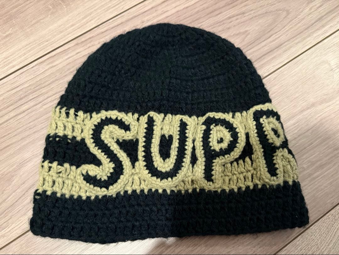 美品　Supreme Crochet Logo Beanie