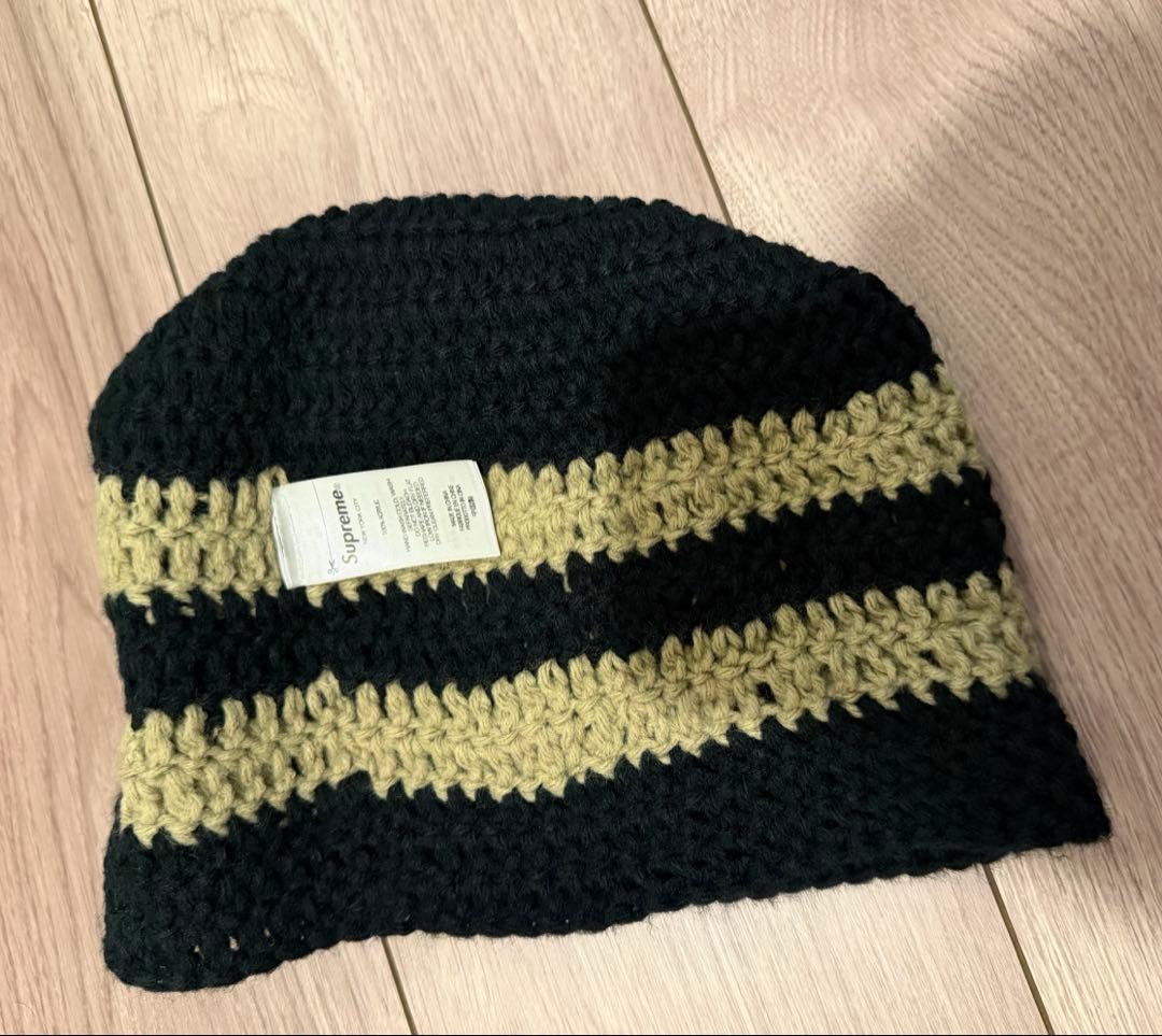 美品　Supreme Crochet Logo Beanie