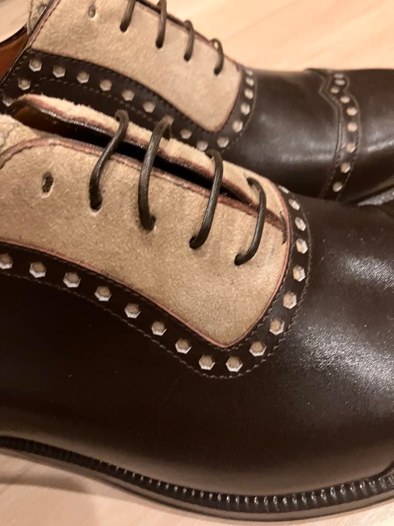 Enzo Bonafé製　ハンドメイド 定価10万円　ダイアモンドキャップトゥ