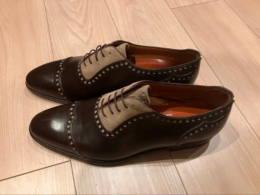 Enzo Bonafé製　ハンドメイド 定価10万円　ダイアモンドキャップトゥ