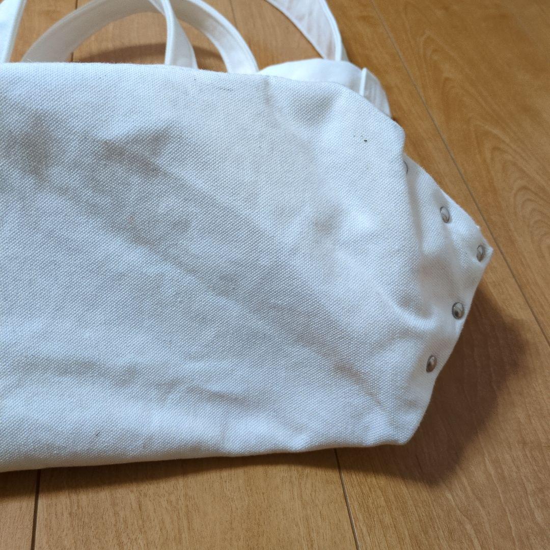 YAECAホワイトキャンバストートバッグ