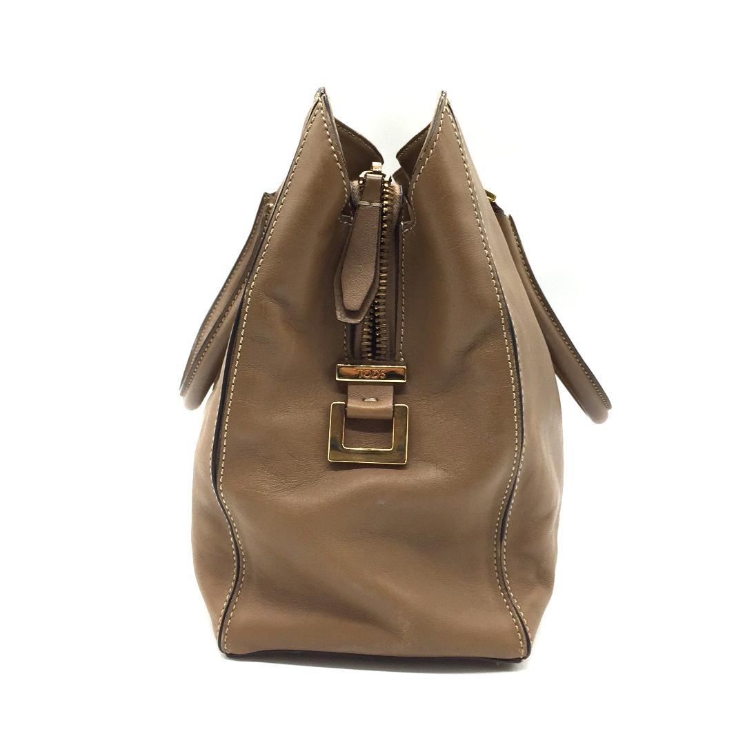 TOD'S トートバッグ ショルダー 2way A4収納可能 複数ポケット 本革